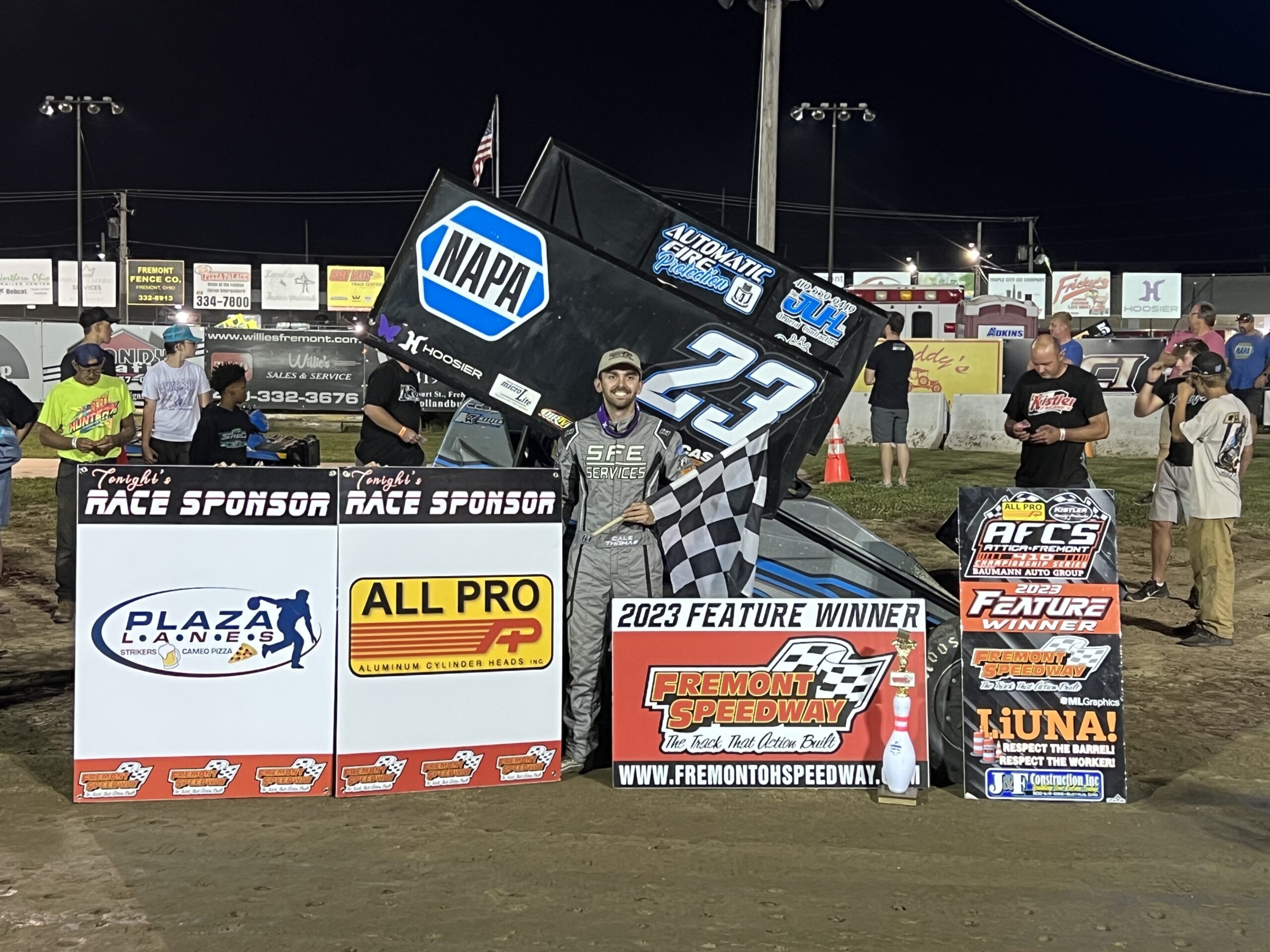 Cale Thomas Takes AFCS Night #2 at Fremont 8.5.23 - Ohio Dirt Track Podcast